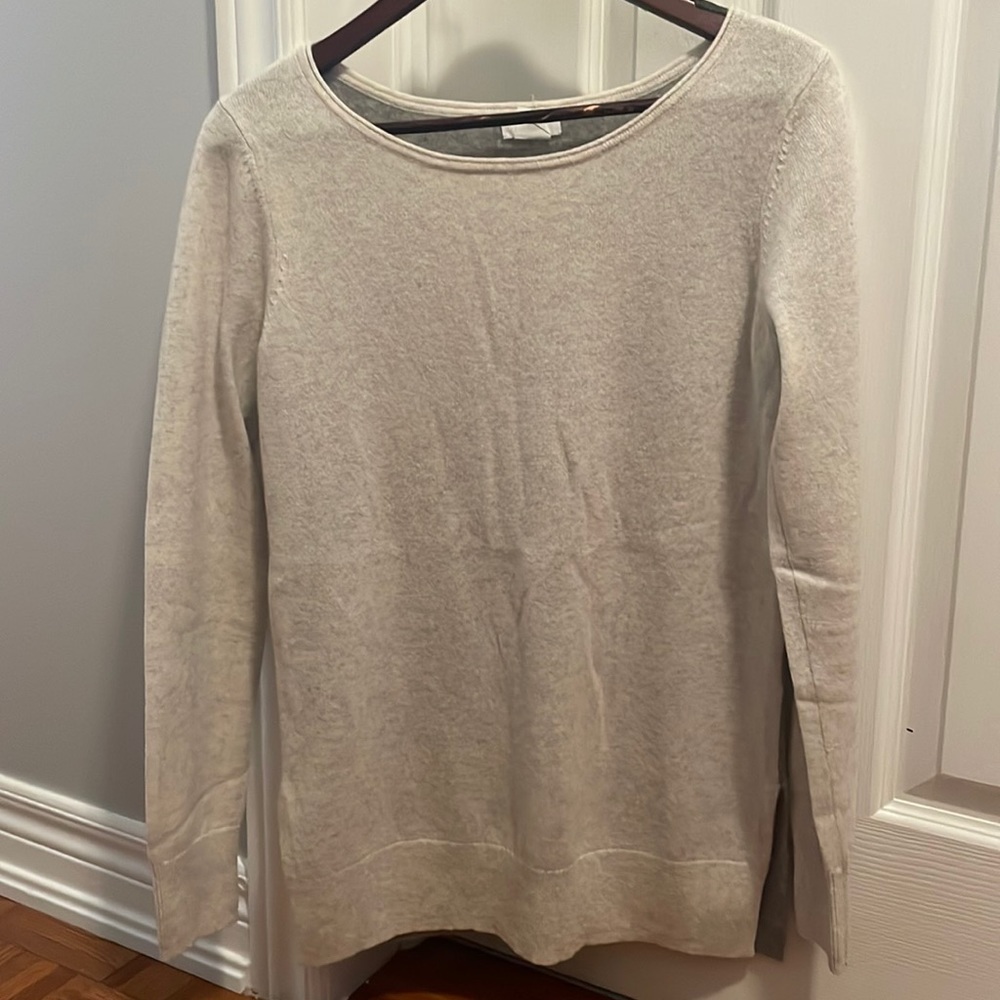 Two Tone cashemere crew neck